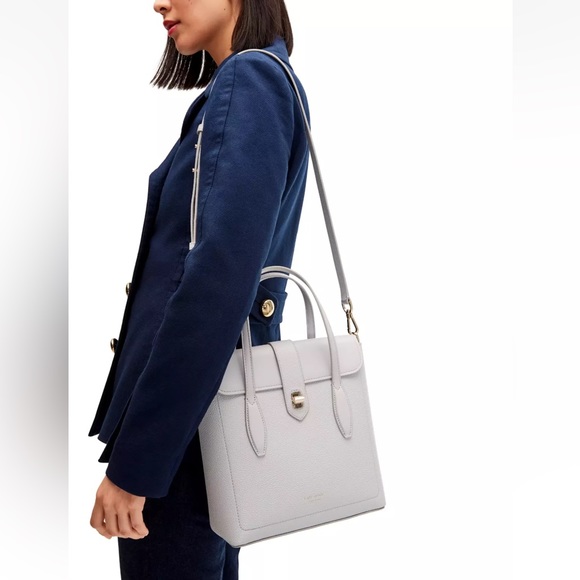 New Kate Spade Essential Medium North South Tote Pebble Leather Luna - Picture 6 of 6